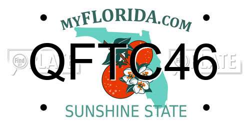 QFTC46 Florida License Plate