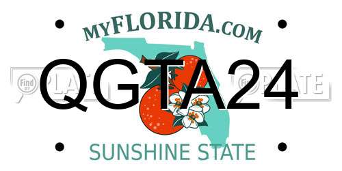 QGTA24 Florida License Plate