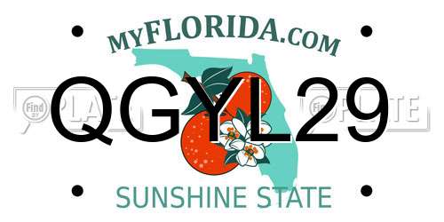 QGYL29 Florida License Plate