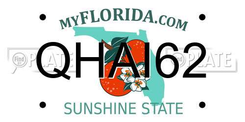 QHAI62 Florida License Plate