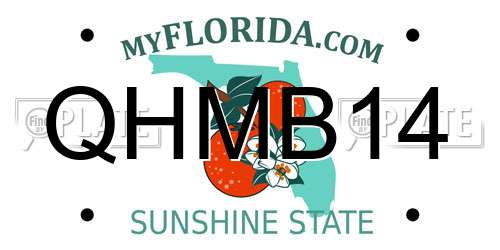 QHMB14 Florida License Plate