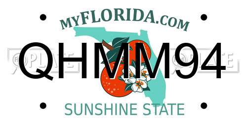 QHMM94 Florida License Plate