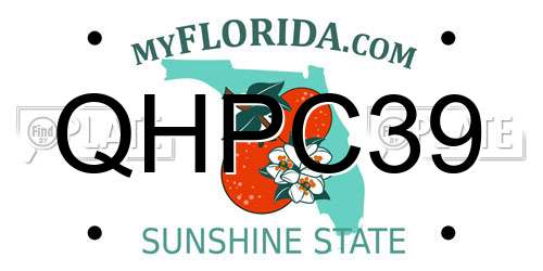 QHPC39 Florida License Plate