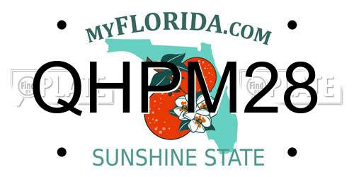 QHPM28 Florida License Plate