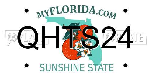 QHTS24 Florida License Plate