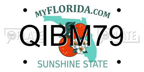 QIBM79 Florida License Plate