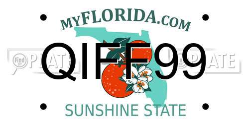 QIFF99 Florida License Plate