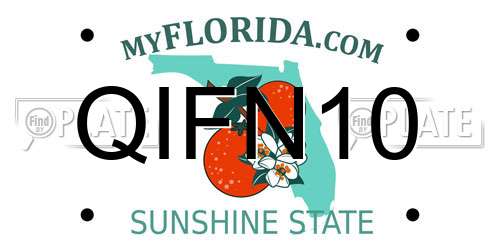 QIFN10 Florida License Plate