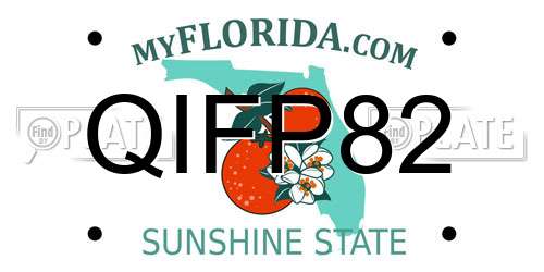 QIFP82 Florida License Plate