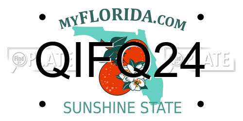 QIFQ24 Florida License Plate