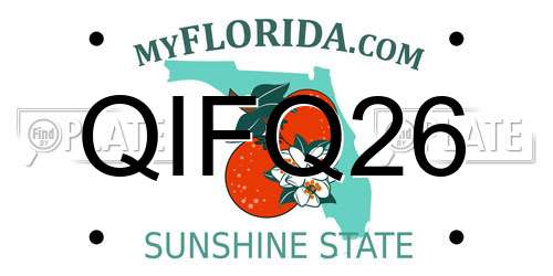 QIFQ26 Florida License Plate
