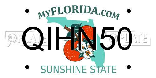 QIHN50 Florida License Plate