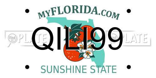 QILI99 Florida License Plate