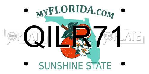 QILR71 Florida License Plate