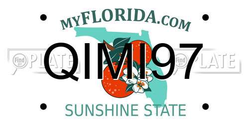QIMI97 Florida License Plate