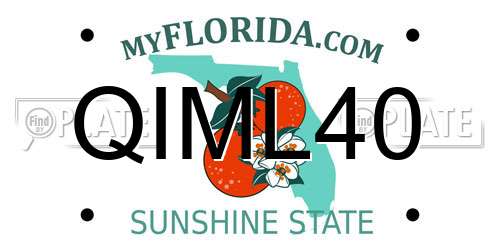 QIML40 Florida License Plate