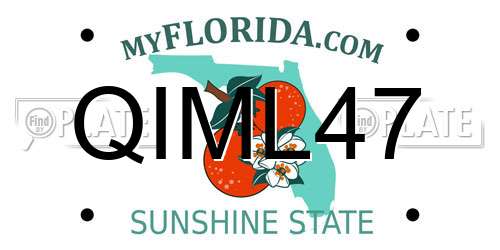 QIML47 Florida License Plate
