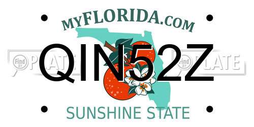 QIN52Z Florida License Plate