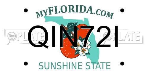 QIN72I Florida License Plate