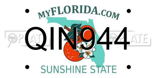 QIN944 Florida License Plate