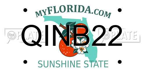 QINB22 Florida License Plate