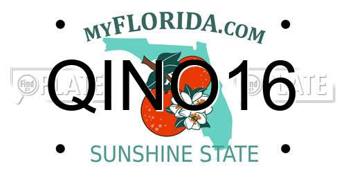QINO16 Florida License Plate