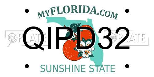 QIPD32 Florida License Plate