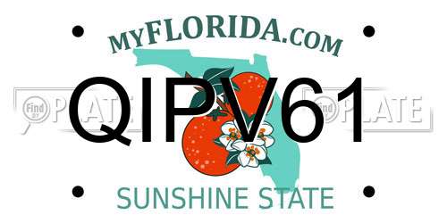 QIPV61 Florida License Plate