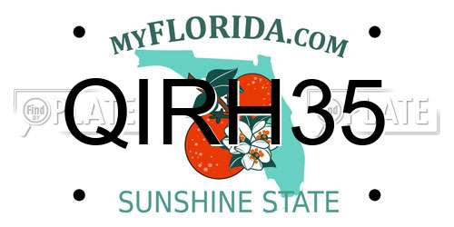 QIRH35 Florida License Plate