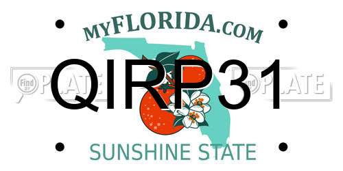 QIRP31 Florida License Plate