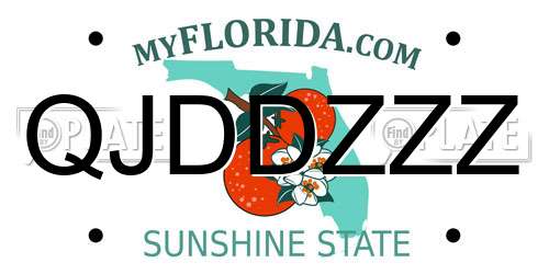 QJDDZZZ Florida License Plate
