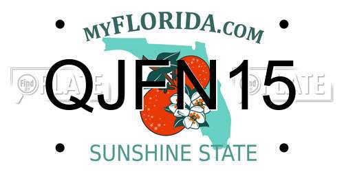 QJFN15 Florida License Plate
