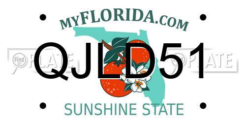 QJLD51 Florida License Plate