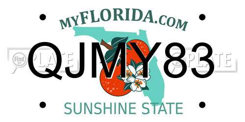 QJMY83 Florida License Plate
