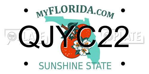 QJYC22 Florida License Plate