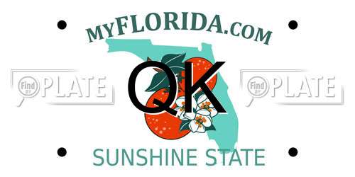 QK license plate in FL state