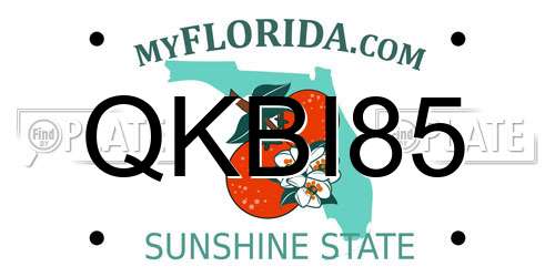 QKBI85 Florida License Plate