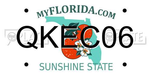 QKEC06 Florida License Plate