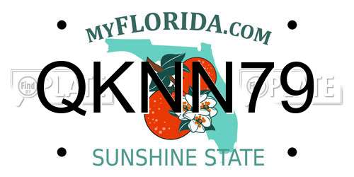 QKNN79 Florida License Plate