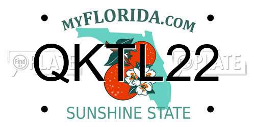 QKTL22 Florida License Plate