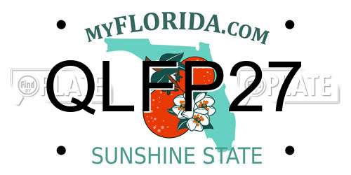 QLFP27 Florida License Plate
