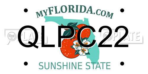 QLPC22 Florida License Plate
