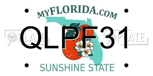 QLPF31 Florida License Plate