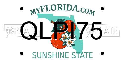 QLPI75 Florida License Plate