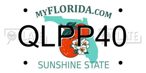 QLPP40 Florida License Plate
