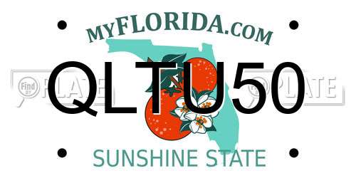 QLTU50 Florida License Plate