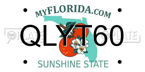 QLYT60 Florida License Plate