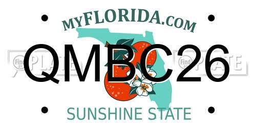 QMBC26 Florida License Plate