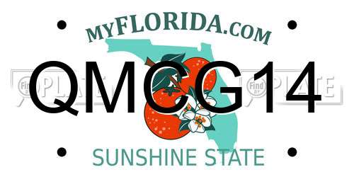 QMCG14 Florida License Plate