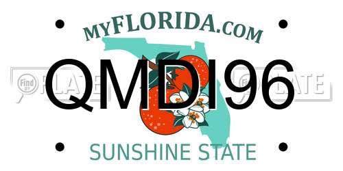 QMDI96 Florida License Plate